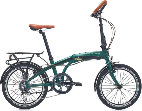 Flexi Comfort V Fren 8 Vites 20 Jant Katlanır Bisiklet Koyu Yeşil Parlak Siyah 32 Kadro