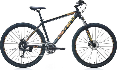 Force 970 HD Fren 27 Vites 29 Jant Dağ Bisikleti Mat Siyah Altın Bakır Kırmızı 52 Kadro