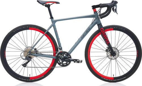 Gravel G0 Claris 16 Vites MD Fren 28 Jant Gravel Bisiklet Mat Antrasit Siyah Kırmızı 55 Kadr