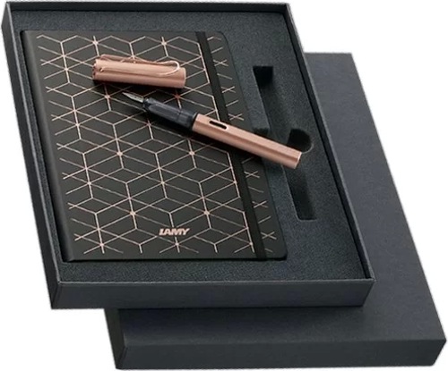 LX DOLMA KALEM ROSE GOLD VE DEFTER SETİ (F UÇ)