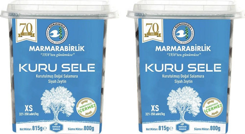 Kuru Sele Zeytin 800 g. XS (321-350 adet/kg) x 2 Adet