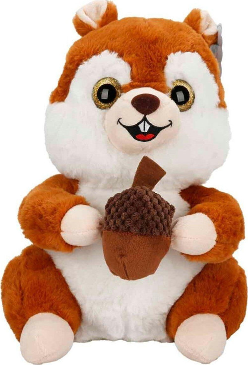 Peluş Sincap Fındık Tutan Sincap 30 cm - Uyku Ve Oyun Arkadaşı Peluş Oyuncak