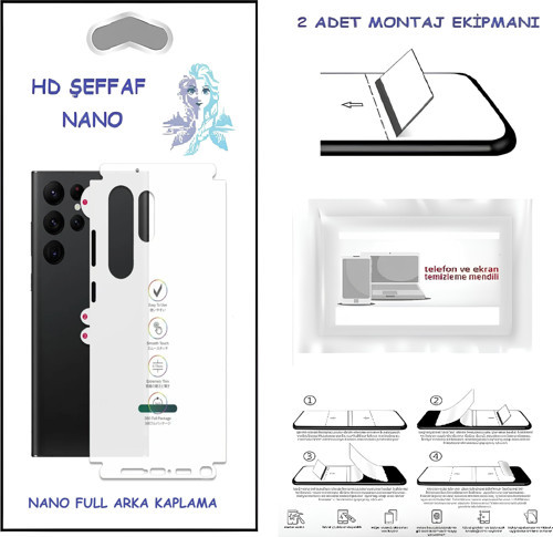 Xiaomi REDMİ 9C - Nano Full Arka Kaplama Ultra İNCE Esnek Hd Şeffaf