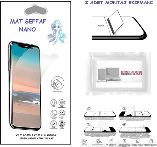 Samsung Galaxy A04 Nano Ekran Koruyucu Ultra İNCE Esnek MAT Şeffaf