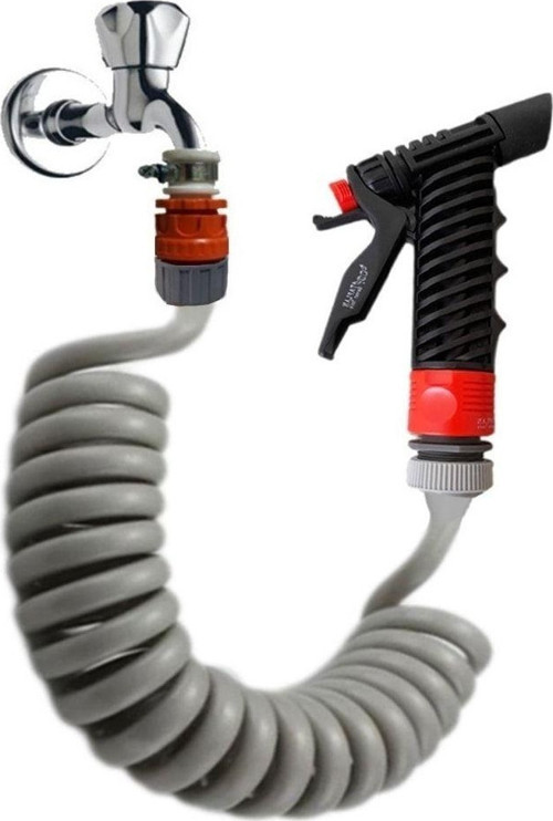 Spiral Sulama Yıkama Hortum Kelepçe Rekorlu Ve Yeni Tetikli Başlıklı Set 3.5 Metre