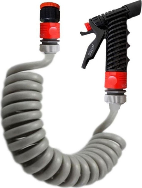 Spiral Sulama Yıkama Hortum Musluk Adaptörlü Ve Yeni Tetikli Başlıklı Set 5 Metre
