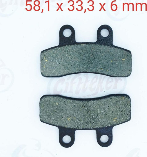 Ön Fren Disk Balatası Fa448 Rmg Rapid 50 Lifan Lf 125 İtaljet Pit Jet 50-125