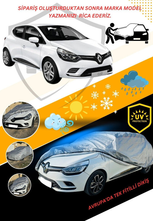 Tüm Hatchback Araçlar ile Uyumlu ile Uyumlu Lüks Araba Brandası Miflonlu Branda Oto Çadır Örtü