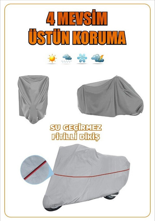 Asya Nostalji 125 Fitilli Motosiklet Brandası Çadır Örtü - Miflonlu