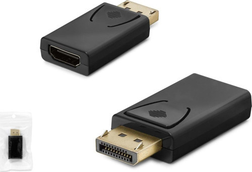 HDX1312 DisplayPort (M) - HDMI (F) 4K 30Hz Dönüştürücü Adaptör - Siyah