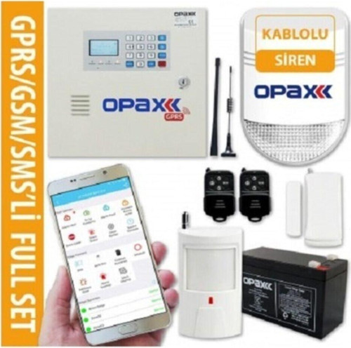 -2646 Gprs Gsm Network Alarm Paneli & Bgr-10 Kablolu Sirenli