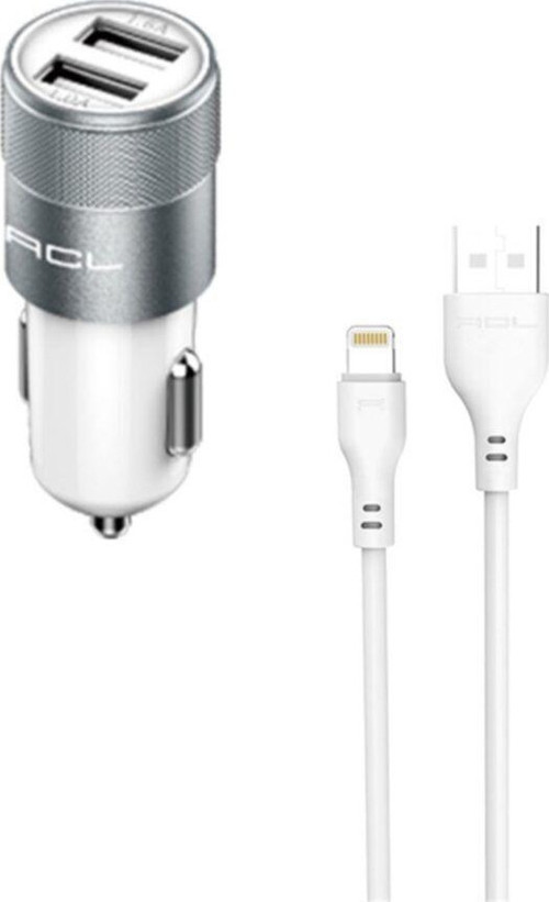 Ac-07 Power Classic Series™ Araç Içi Siyah Renk Şarj Aleti Lightning Kablolu