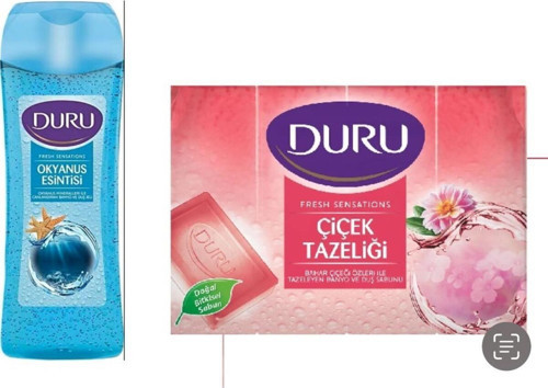 Banyo Sabunu Çiçek Tazeliği 160Gr Yanında Duş Jeli Duru Okyanus Ferahlığı 450Ml