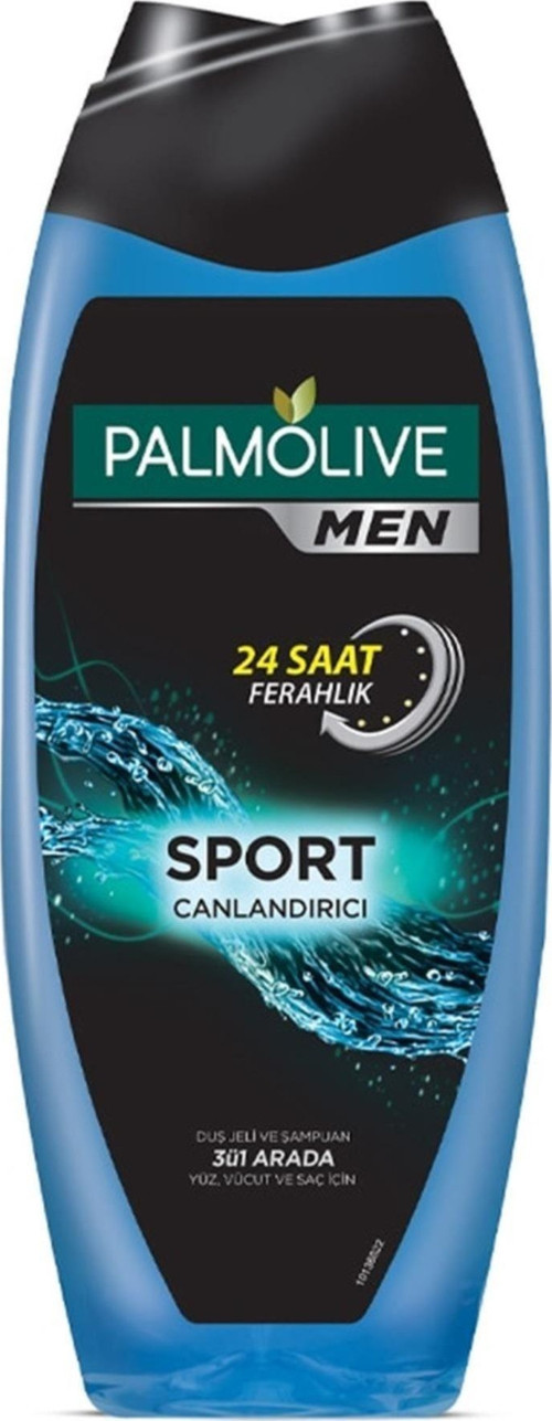Men Sport 3'Ü 1 Arada Yüz,Vücut Ve Saç Için Duş Jeli Ve Şampuan 500 Ml