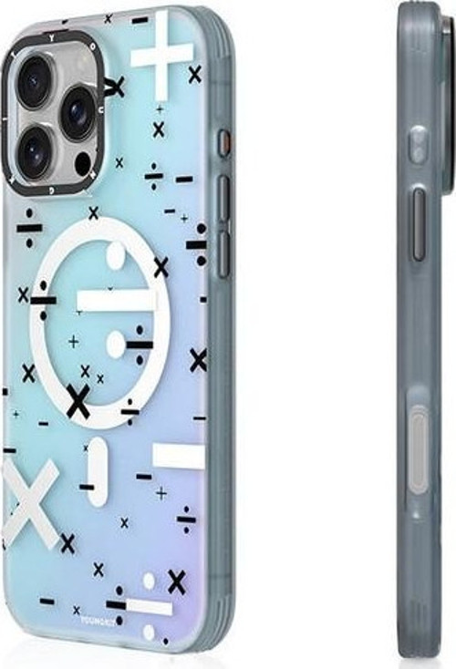 İphone 16 Pro Uyumlu Kılıf Magsafe Şarj Özellikli Mathematical Serisi Kapak Colorful