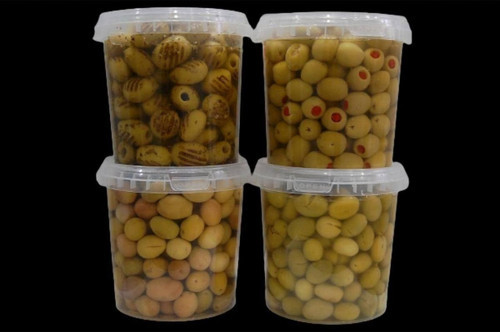 Çizik 650 Gr + Kırma 650 Gr + Izgara 600 Gr + Biberli 650 Gr Yeşil Zeytin Pet Kavanoz