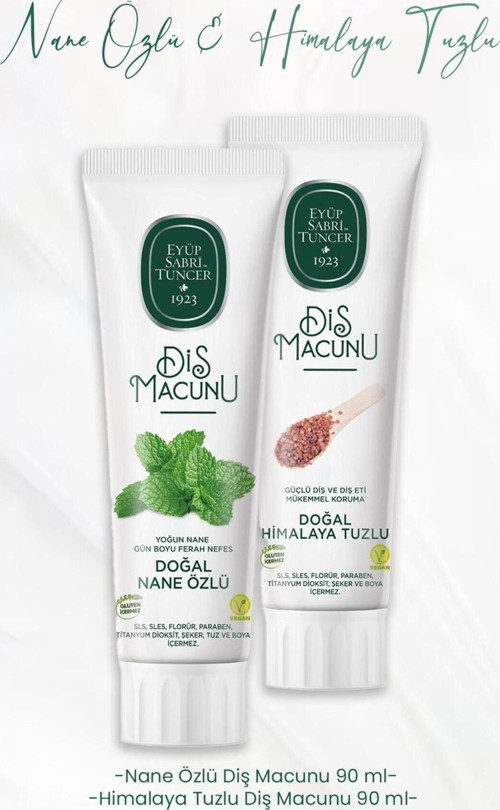 Diş Macunu Nane Özlü 90 Ml Ve Himalaya Tuzlu 90 Ml