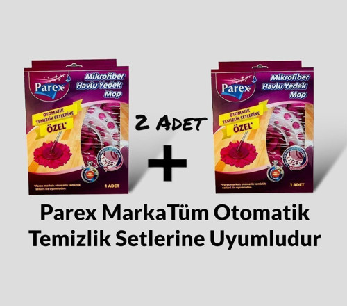 Tüm Otomatik Temizlik Setlerine Uyumlu Yedek Mop X2