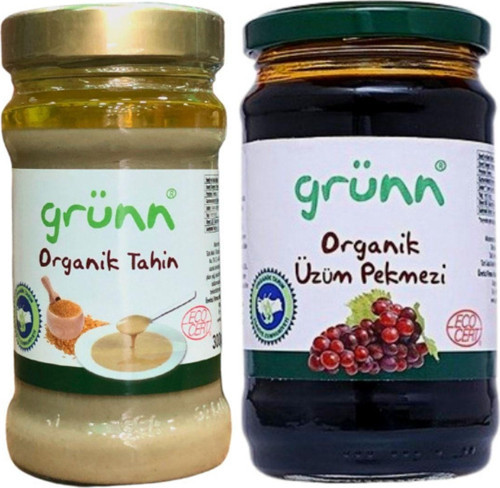 grünn Organik Tahin (300 G) & Organik Üzüm Pekmezi (380 G)