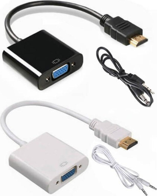 Hdmı To Vga Kablo Çevirici Dönüştürücü + Ses - Hdmi To Vga Kablo (551664582)