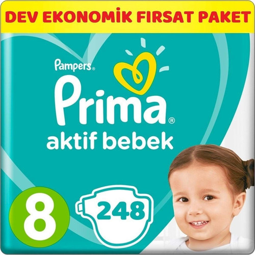 Bebek Bezi Beden:8 (17+Kg) Xxx Large 248 Adet Dev Ekonomik Fırsat Pk
