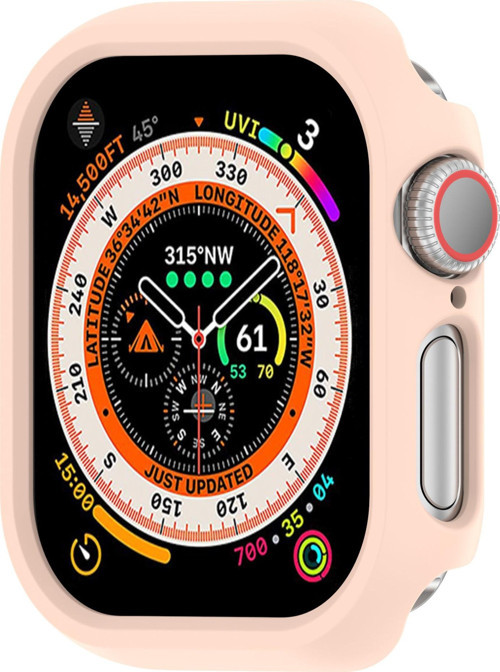 Apple Watch 10. Nesil 42mm Uyumlu Rubber Sert Plastik Koruma Kasa Kılıfı