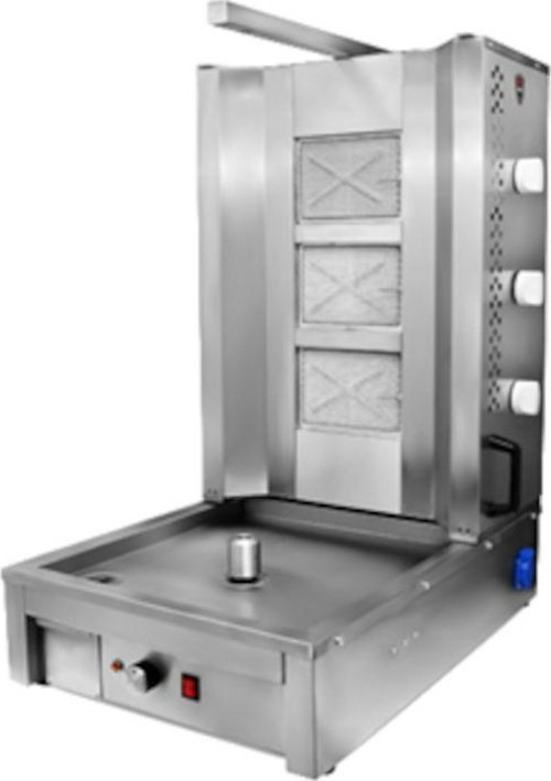 ALT-03G 3lü Alttan Motorlu Döner Ocağı Gaz CE