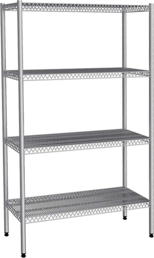 Tel Raf-4 katlı-inox 304-107x46x160 cm