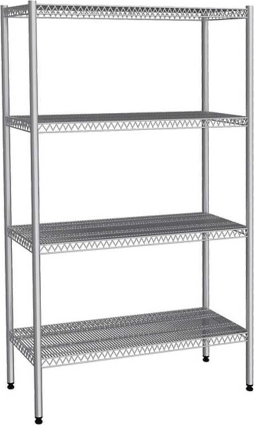 EMP.T.3.46107-18-4 Tel Raf-4 katlı-inox 304-107x46x180 cm