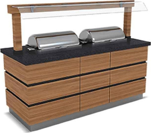 KPD.SSC-N.03 Kapadokya Sıcak Servis Ünitesi Nefeslikli 3 Chafing Dish