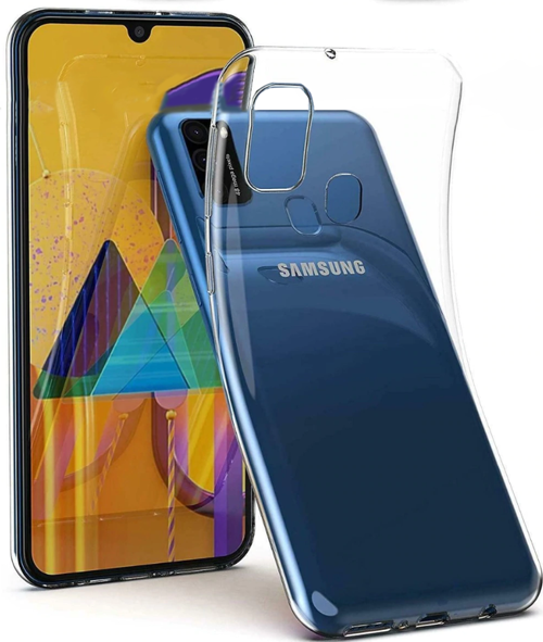 Samsung Galaxy M41 ile Uyumlu Kapak 1mm Süper Silikon Şeffaf Kılıf