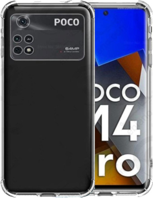 Xiaomi Poco M4 Pro Kapak Kamera Korumalı Şeffaf Airbag Antishock Köşe Korumalı Silikon Şeffaf Kılıf