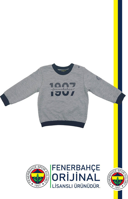 Orijinal Lisanslı Uzun Kol Lacivert Bebek 1907 Sweat