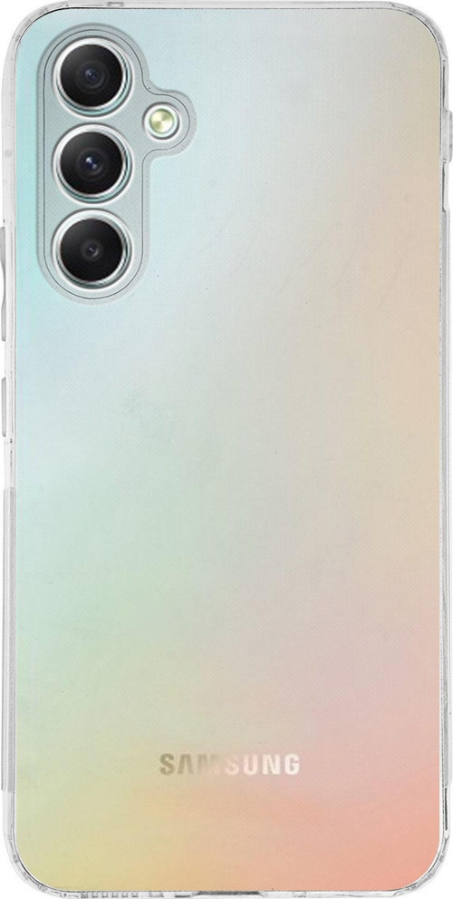 Samsung Galaxy A34 ile Uyumlu Kapak Kamera Korumalı Şeffaf Silikon Kılıf