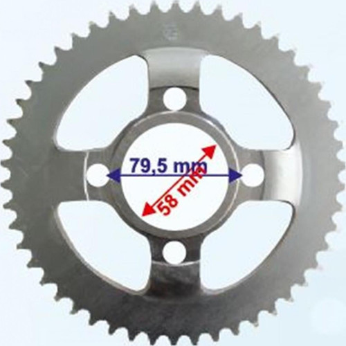 Mondıal Arka Dişli 50t İç 58 Mm Mondıal X-treme Max 150 200 Cross (428 Zincir İçin)