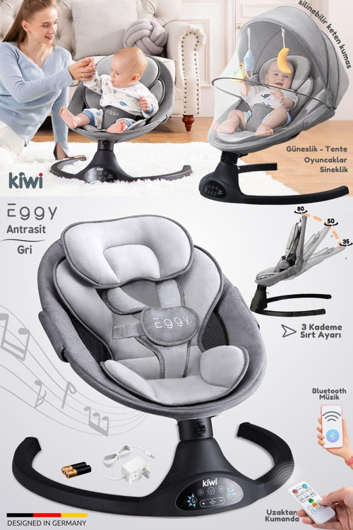 Eggy Plus Elektrikli Otomatik Sallanan Bebek Ana Kucağı