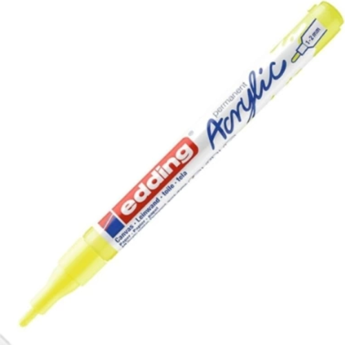 ED5300065 AKRİLİK MARKÖR İNCE UÇLU 1.0-2.0mm FOSFORLU SARI