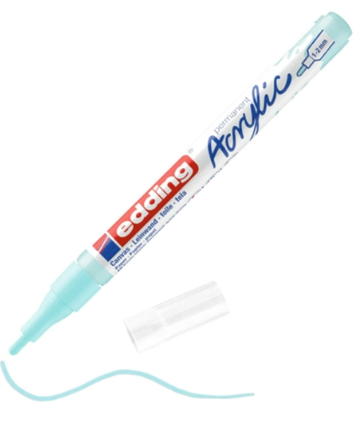 ED5300916 AKRİLİK MARKÖR İNCE UÇLU 1.0-2.0mm PASTEL MAVİ