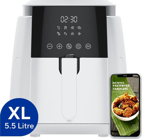 Beyaz XL Digital Fastfryer ( Yağsız Fritöz Airfryer ) HAF-02