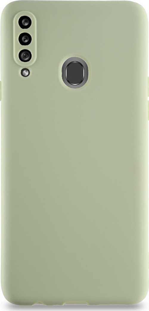 Samsung Galaxy A20S Kılıf Kamera Korumalı Premier Silikon Kapak - Su Yeşili
