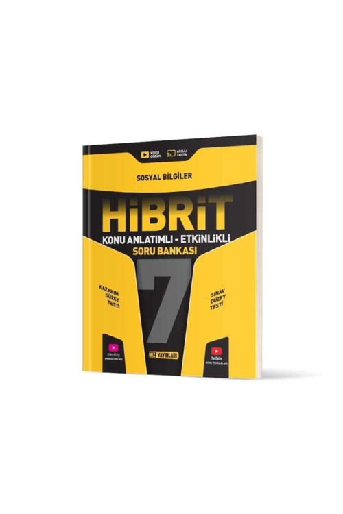 Hız Yayınları 7. Sınıf Sosyal Bilgiler Hibrit Konu Anlatımlı Etkinlikli Soru Bankası