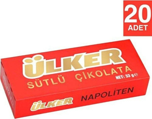 Bol Sütlü Çikolata Napoliten 33 Gram X (20 Paket) (Toplam 20 Paket 660 Gram)