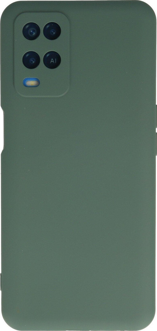 Oppo A54 4G Kapak İçi Kadife Kamera Korumalı Lansman Silikon Kılıf - Yeşil