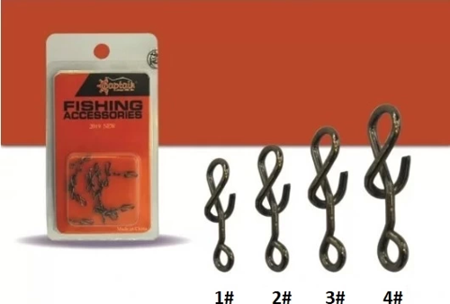 5019 Sahte Balık Klipsi Spiral 15'li Paket Black Nikel 2