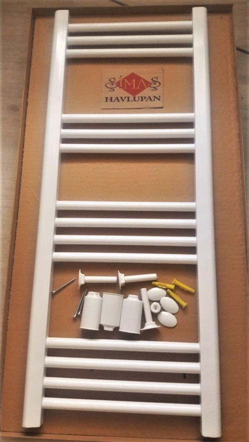 Simaş Havlupan 300 x 1200 15 Borulu Beyaz Havlupan 2 Adet Boru Gizleme