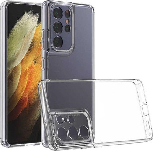 Samsung Galaxy S21 Ultra Kapak Sert Silikon Şeffaf Kılıf