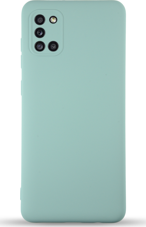Samsung Galaxy A31 Kapak İçi Kadife Kamera Korumalı Lansman Silikon Kılıf - Turkuaz