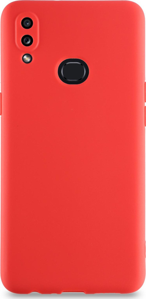 Samsung Galaxy A10S Kılıf Kamera Korumalı Premier Silikon Kapak - Kırmızı