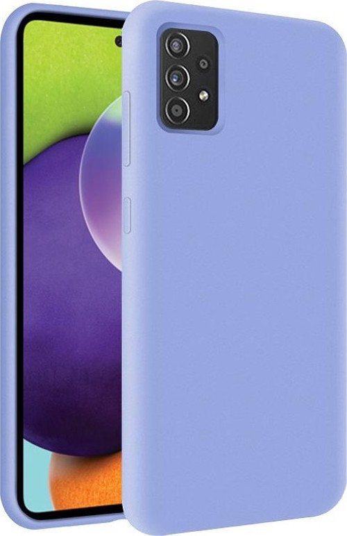 Samsung Galaxy A32 Kapak İçi Kadife Soft Logosuz Lansman Silikon Kılıf - Lila