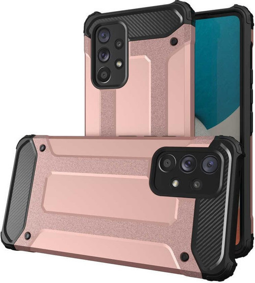 Samsung Galaxy A33 5G Kapak Çift Katmanlı Zırh Tank Kılıf - Rose Gold